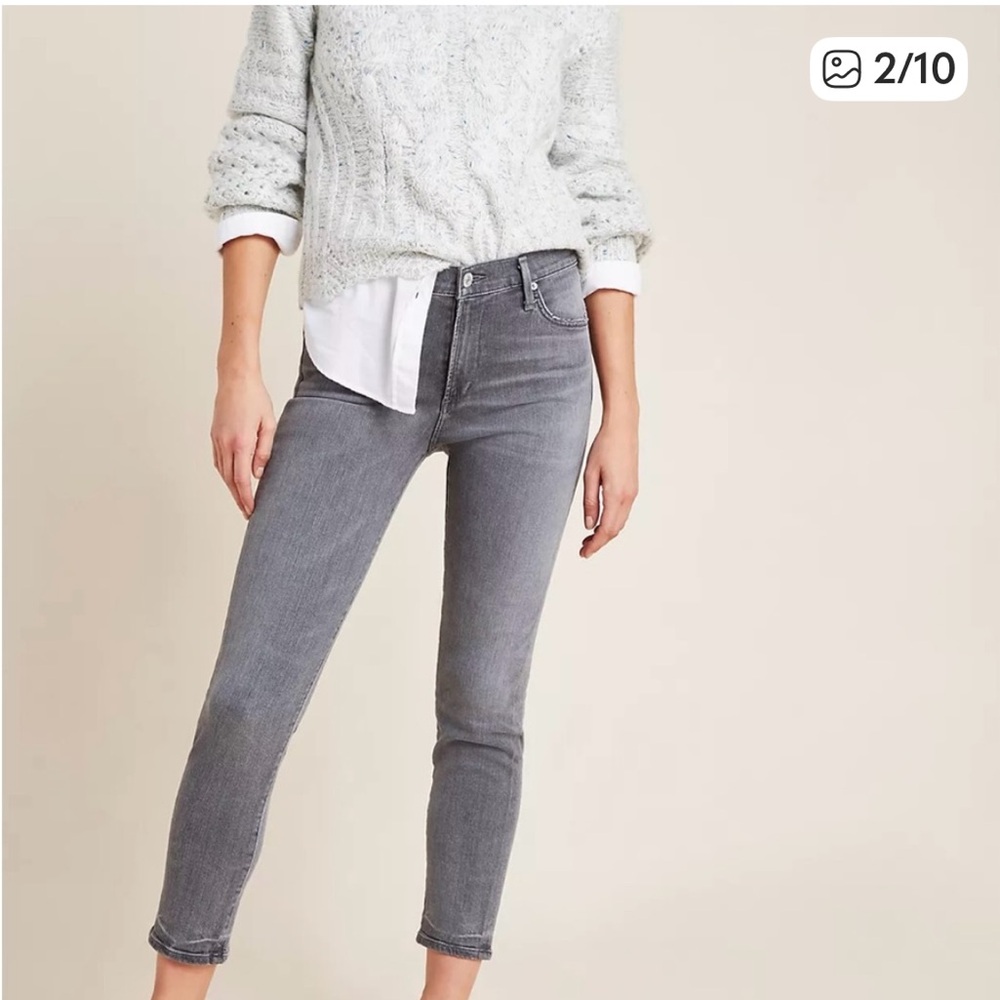 Citizens Of Humanity Gray Ankle Jeans